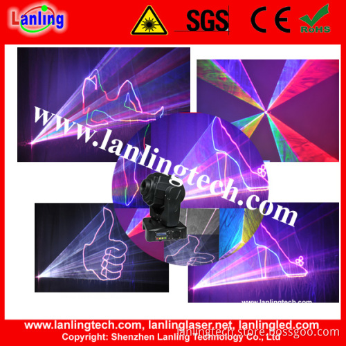 Professional 2.5W Multi Color Moving Head Laser Light